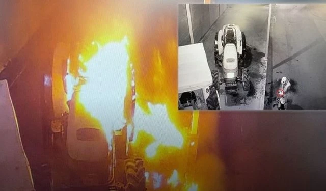 Serik’te Traktöre Benzin Dökerek Kundaklama Girişimi Yanan Zanlı Kaçtı