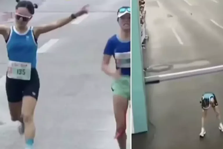 Çin’deki maratonda zaferi erken kutlayan koşucu yarışı kaybetti