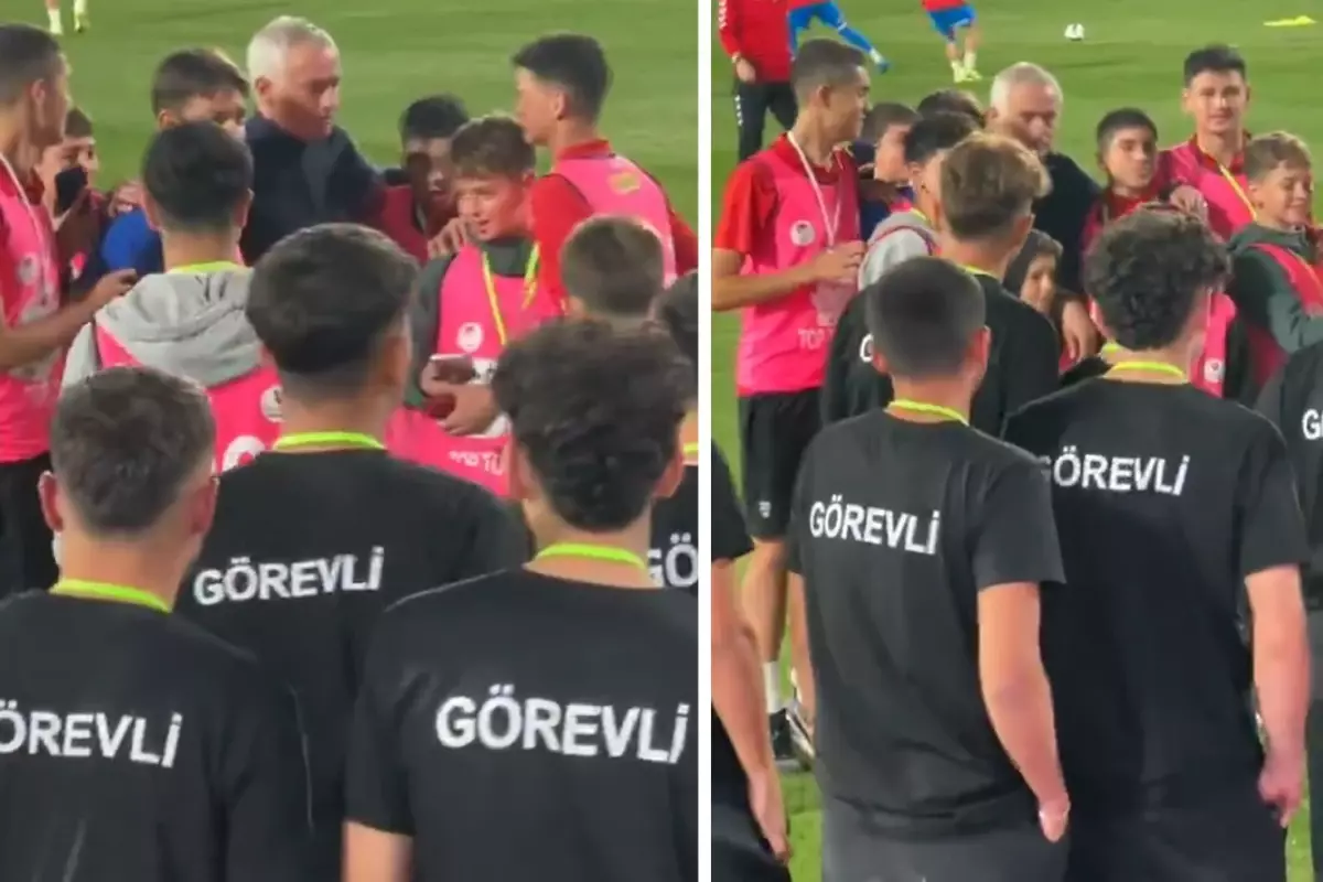 Maç öncesine damga vuran anlar