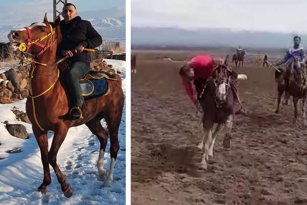 Ölüm atın üstünde geldi! Cirit sporcusunun feci sonu