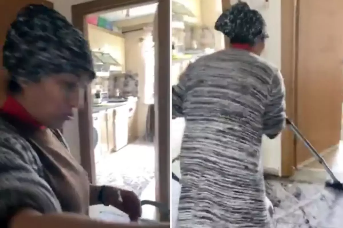 Depreme rağmen temizliğe devam etti! Oğlunun isyanı bomba