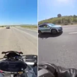 Dur ihtarına uymayan motosikletlinin pişkinliği pes dedirtti