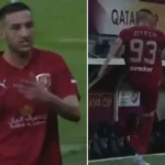 Kalkan tabelayı gören Ziyech bir anda delirdi