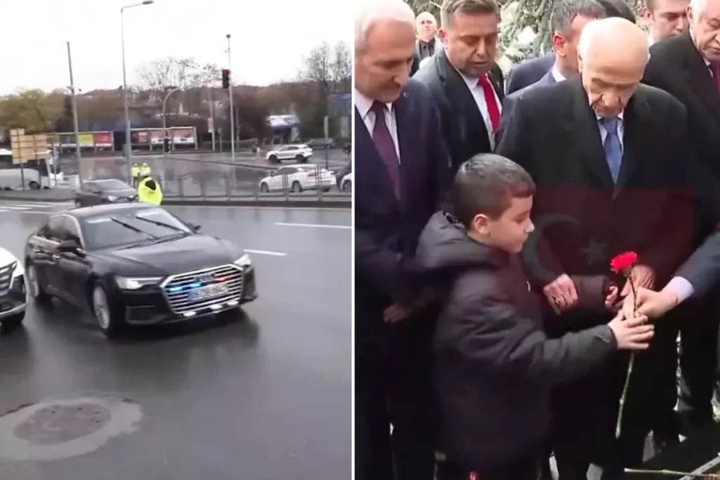 Bahçeli’nin mezar başında yanına çağırdığı çocuk bakın kim çıktı