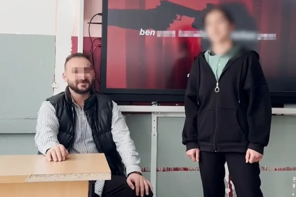 Okuldaki skandal görüntü için harekete geçildi